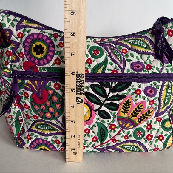 Retired Vera Bradley Viva La Vera Floral Quilted Crossbody Handbag - Picture 9 of 12
